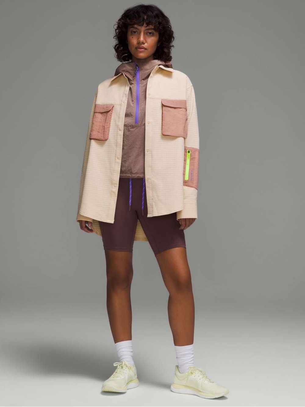 Lululemon Grid Fleece Hiking Overshirt
Prosecco / Pink Clay